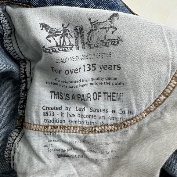 Y2K Levi's 505 Mens Regular Straight Leg Jeans Actual 40x30 Light Wash Denim - Picture 11 of 16